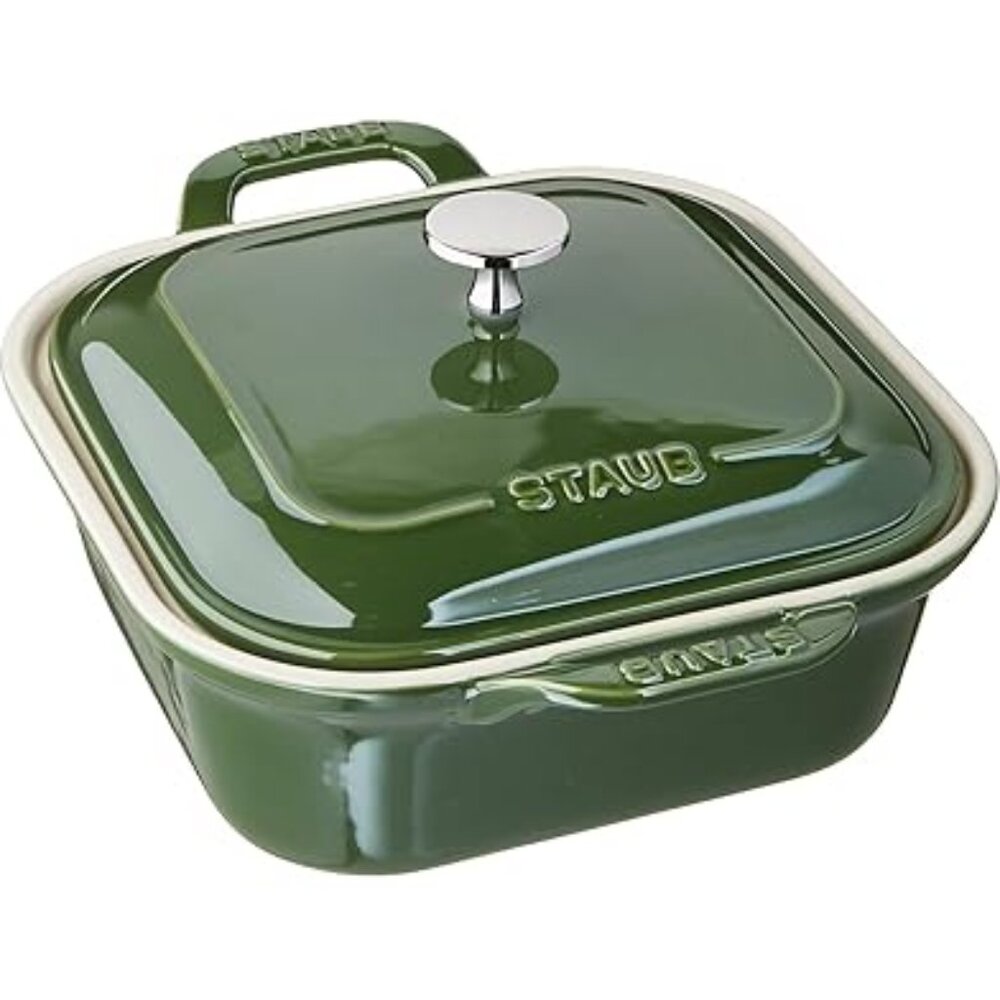 STAUB 9x9-inch Square Covered Baking Dish - Basil